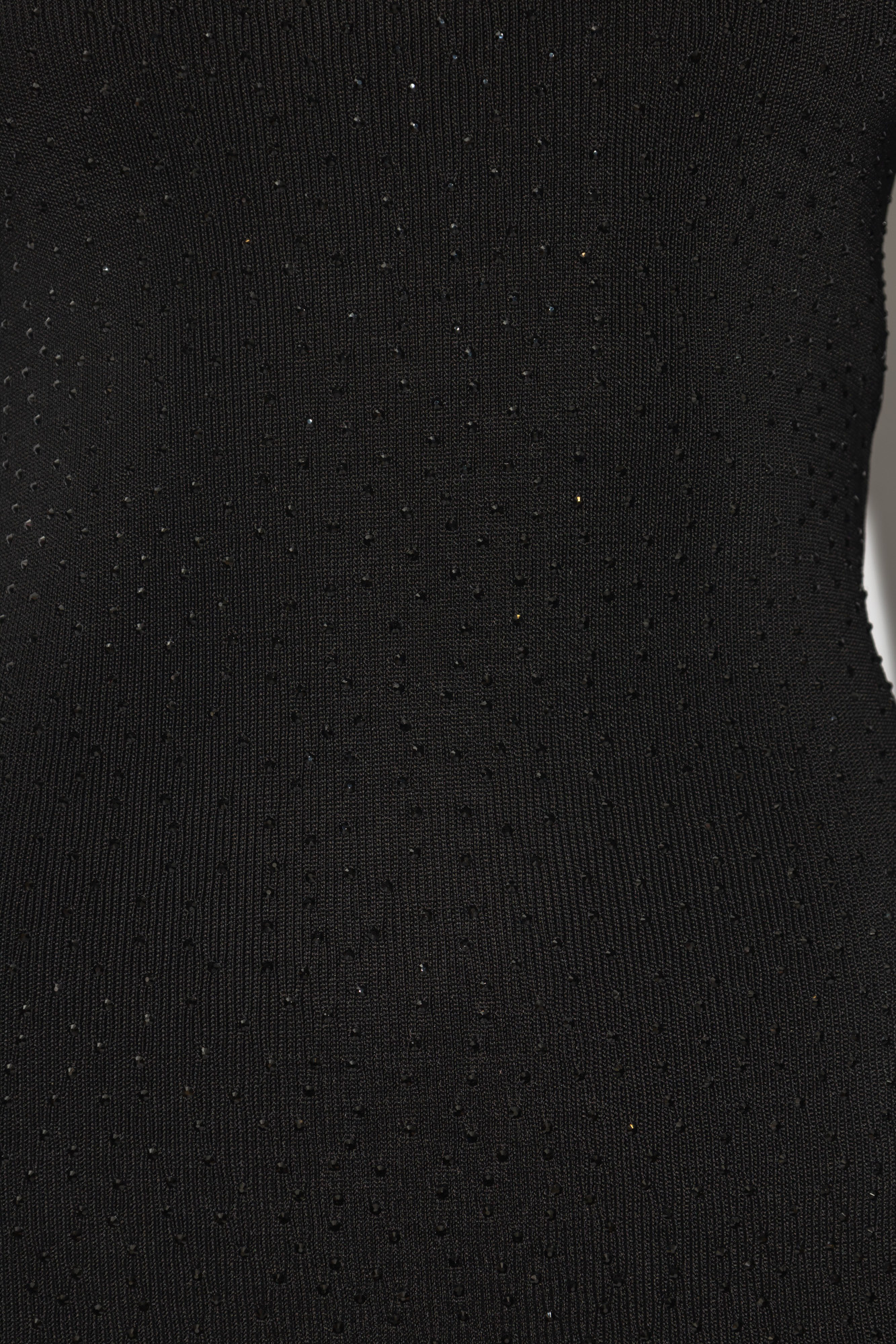 【BALENCIAGA】Dress with sparkling crystals black BALENCIAGA Crystal-embellished stretch-knit mini dress | NET
